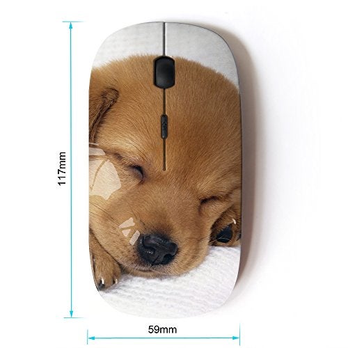 KOOLmouse [ Optical 2.4G Wireless Mouse [ Puppy Labrador Retriever Light Brown Dog ] - Image 2