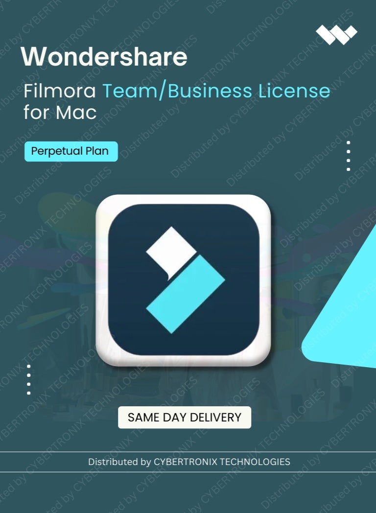 ترخيص Wondershare Filmora للفريق/الأعمال لنظام MAC | خطة دائمة | ترخيص رقمي | تسليم في نفس اليوم