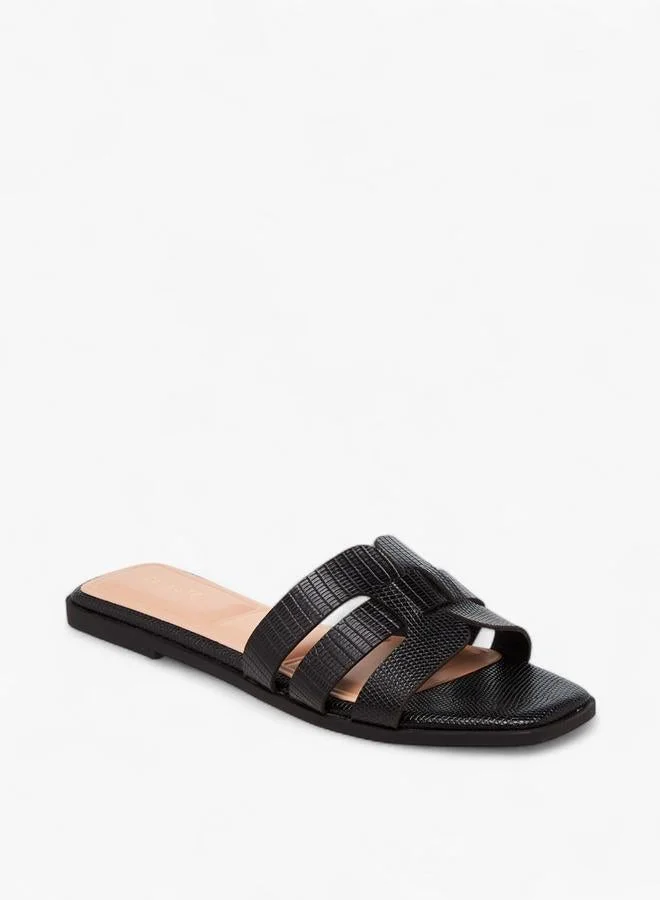 Celeste Women's Textured Slip-On Flat Sandals