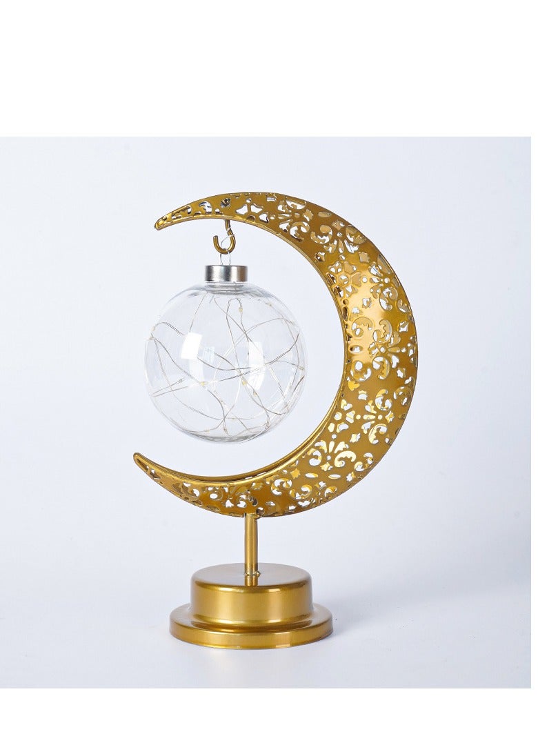 LED Moon Lamp Ramadan Festival Decorative Lamp Bedroom Table Lamp Atmosphere Lamp - Image 2