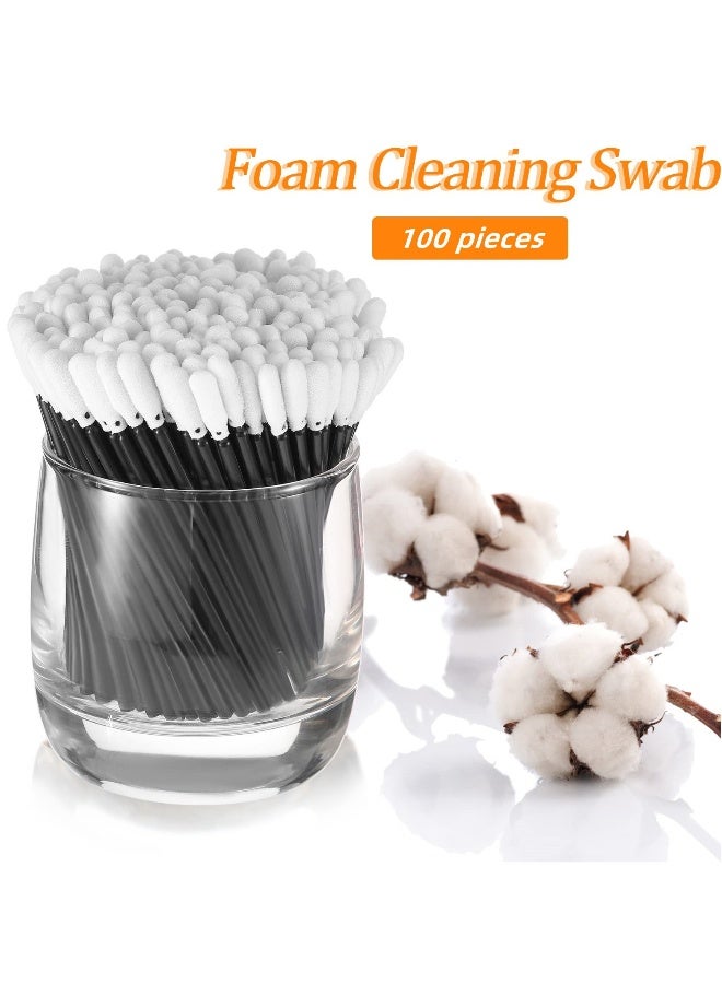 100 Pcs Foam Swabs, Lint-Free Cleaning Swabs, 4.56 Inch Foam Tip Cleaning Stick, Lab Sponge Swabs for Cleaning Inkjet Printer, Camera, Optical Lens, Optical Equipment, and Electronics - Image 5