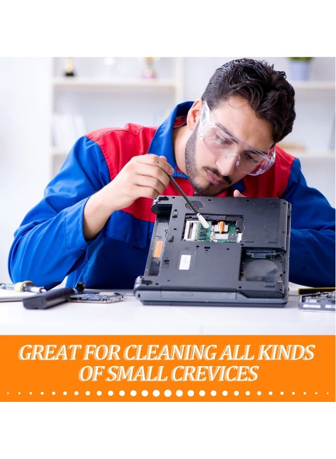 100 Pcs Foam Swabs, Lint-Free Cleaning Swabs, 4.56 Inch Foam Tip Cleaning Stick, Lab Sponge Swabs for Cleaning Inkjet Printer, Camera, Optical Lens, Optical Equipment, and Electronics - Image 4