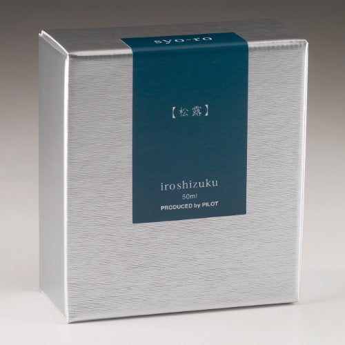 Pilot Iroshizuku Bottled Fountain Pen Ink, Syo-Ro, Dew on Pine Tree, Dark Turquoise (69206) - Image 4