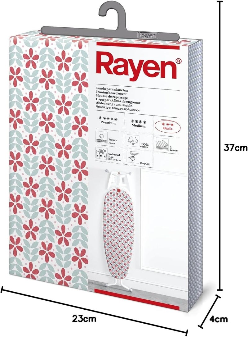 Rayen Ironing Board Cover, Multicolour, floral, 130x47 cm - Image 5