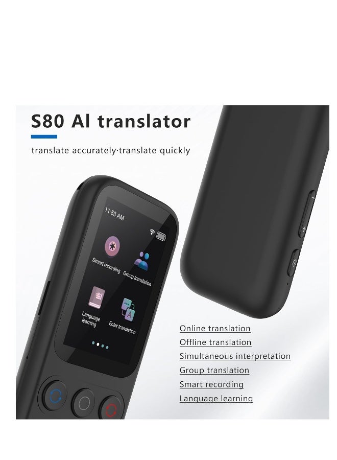 Language Translator Device, 138 Languages Supported, Instant Offline Language Translator Device, Voice Translator Offline - Image 2