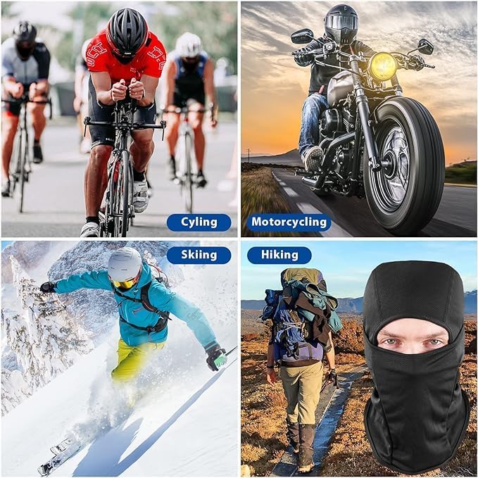 Caiuse Helmet Mask Balaclava Face Cover Mask for Men and Women Uv Protecter Face Bandana -Skiing, Snowboarding, Motorcycle, UV Protection - Image 4