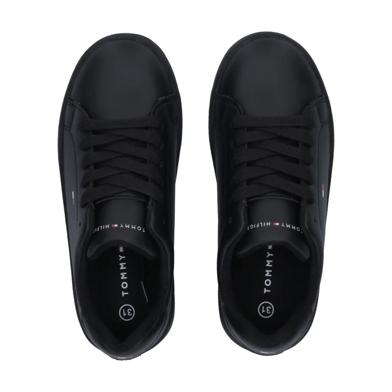 تومي هيلفيغر Little Low Top Lace Up Sneakers