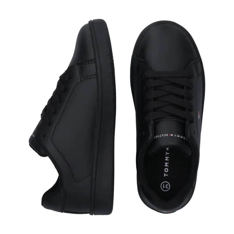 تومي هيلفيغر Little Low Top Lace Up Sneakers
