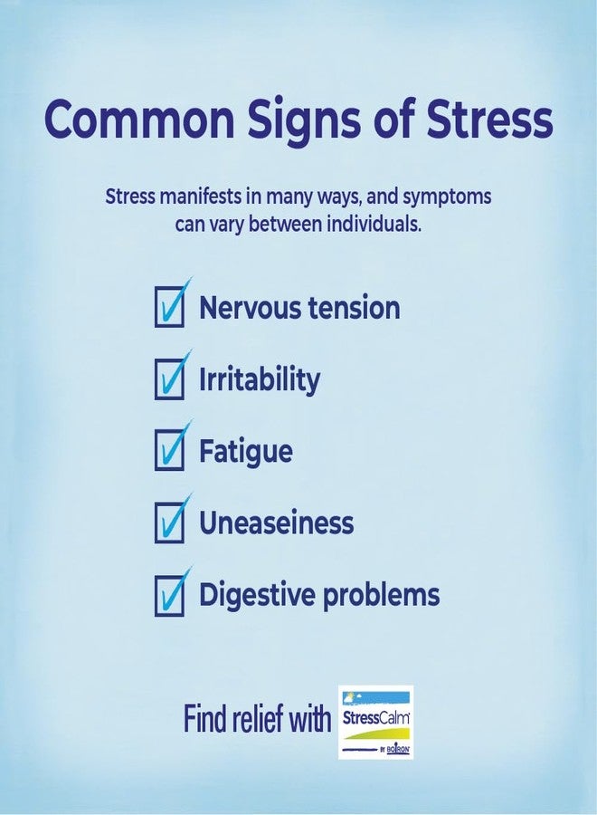 Boiron StressCalm Tabs - 100 Count for Relief of Stress, Anxiousness, Nervousness, Irritability, and Fatigue - Convenient Stress Calm Meltaway Tablets - Image 3