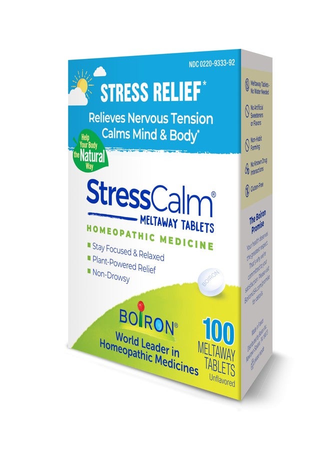 Boiron StressCalm Tabs - 100 Count for Relief of Stress, Anxiousness, Nervousness, Irritability, and Fatigue - Convenient Stress Calm Meltaway Tablets - Image 5