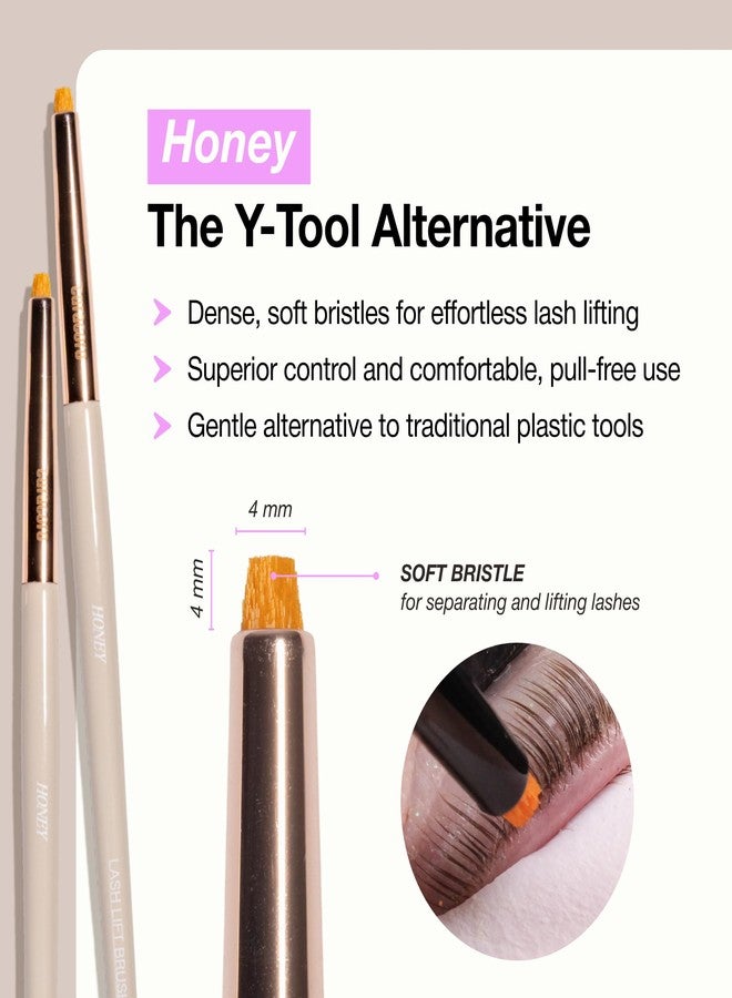 Curacoro Lash Lift Brush Set, 4-Piece Lash Brushes with Soft Bristles - Image 4