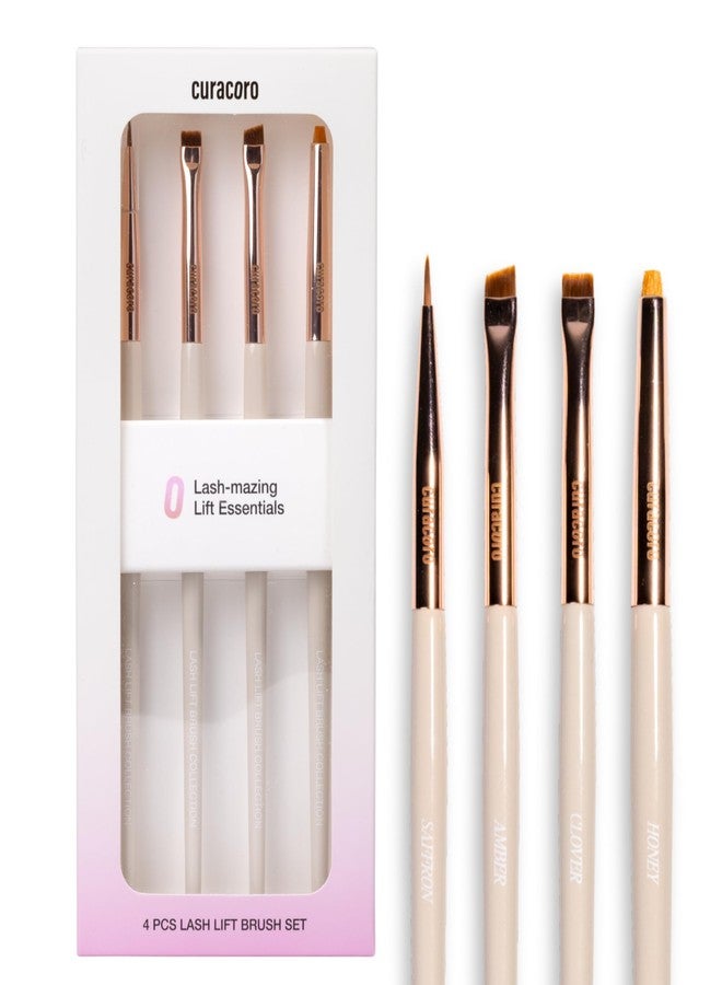 Curacoro Lash Lift Brush Set, 4-Piece Lash Brushes with Soft Bristles - Image 1