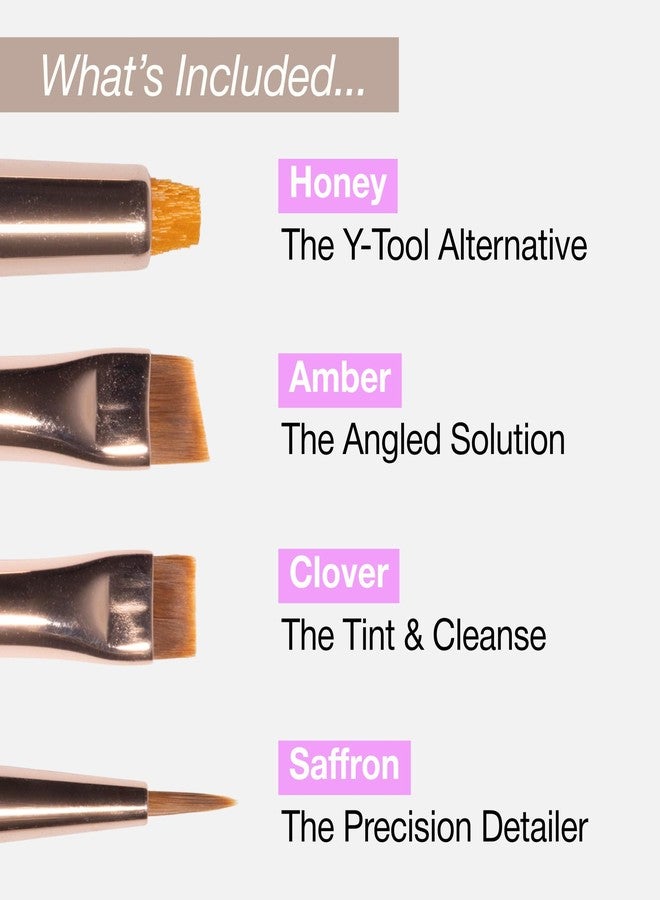 Curacoro Lash Lift Brush Set, 4-Piece Lash Brushes with Soft Bristles - Image 3