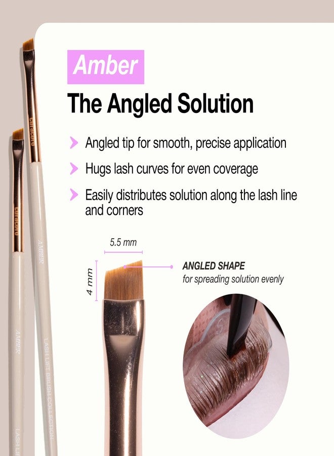 Curacoro Lash Lift Brush Set, 4-Piece Lash Brushes with Soft Bristles - Image 5