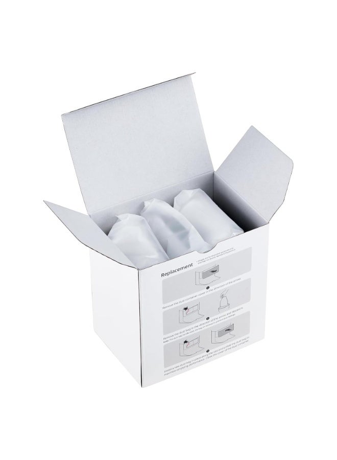 Roborock Original Disposable Dust Bags for Qrevo 5AE/Qrevo C Pro/S8 MaxV Ultra/Qrevo S/Saros 10/Q10 VF/Q10 VF+/Q7 TF/Q7 TF+/QR 798/Qrevo Curv/Qrevo Curv 2 Pro/Qrevo L Pro, 3 Pcaks - Image 3