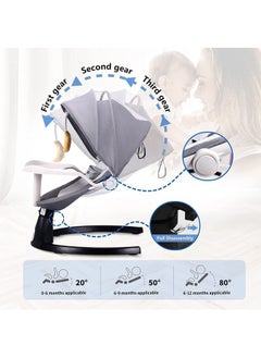 Beauenty Portable Electric Bluetooth Baby Swing With Music, 3 Timer Settings, Tray, Remote Control And Mosquito Net, 0 To 12 Months, Upto 26 Lbs  - Image 2