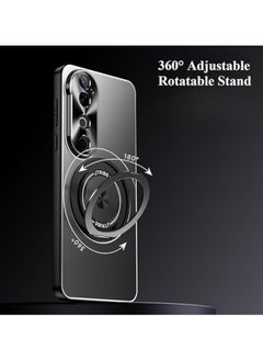 General Case for Vivo V40 Pro (2024),Magnetic Frosted Anti-fall Phone Case with 360° Metal Ring Stand,Compatible with Car Mount,Ultra-thin Shockproof Protective Cover  - Image 2