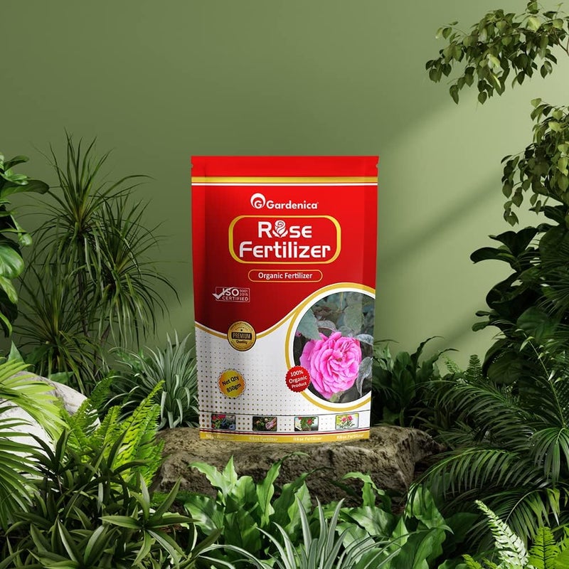 GARDENICA سماد روز جاردينيكا العضوي المركز لتعزيز التغذية يعزز الفروع الصحية ووفرة الأوراق وزهور جميلة 850 جرام 10 - Image 2