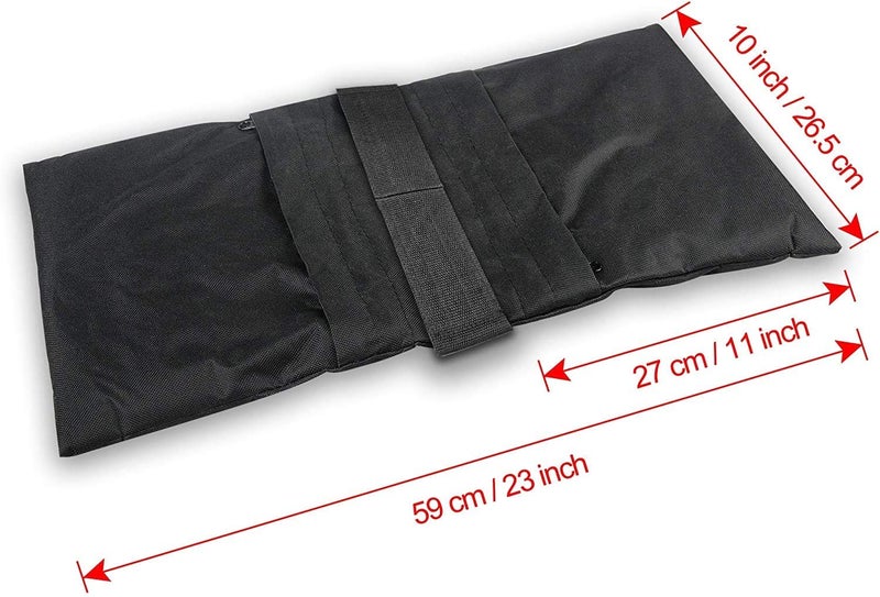 SHOPEE حقائب رملية لحقيبة السرج لمعدات التصوير والفيديو، عبوة 2 سوبر ثقيلة فارغة حقائب وزن رملية لستاند استوديو التصوير والفيديو، ستاند إضاءة، ترايبود وذراع جيب لكاميرا صغيرة - Image 2