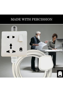 Hassan Premium 13A White Extension Single Socket with Reliable Power and Durable Design  - Image 5