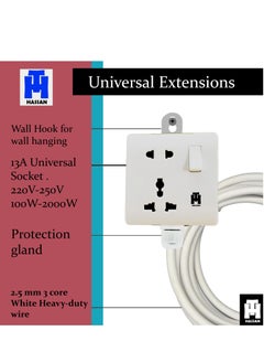 Hassan Premium 13A White Extension Single Socket with Reliable Power and Durable Design  - Image 4