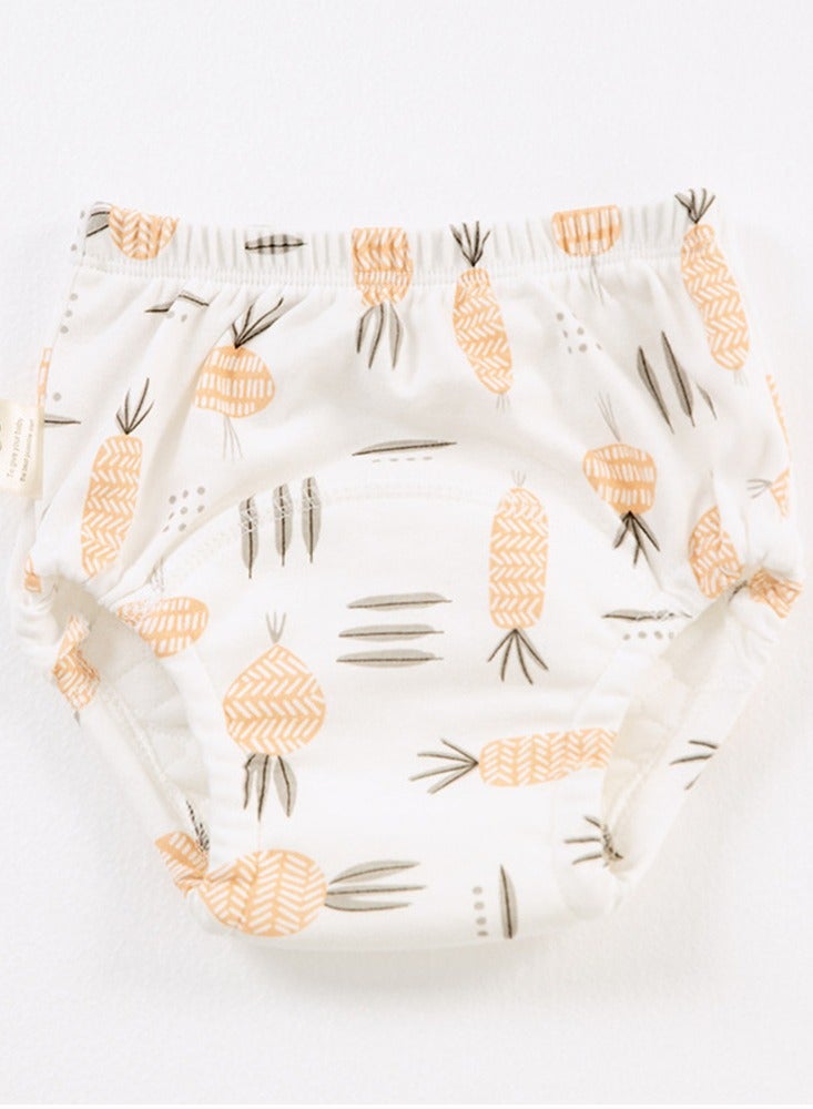Loquat Squality Baby Training Washable Cut-Out Breathable Diaper Pants Beige 