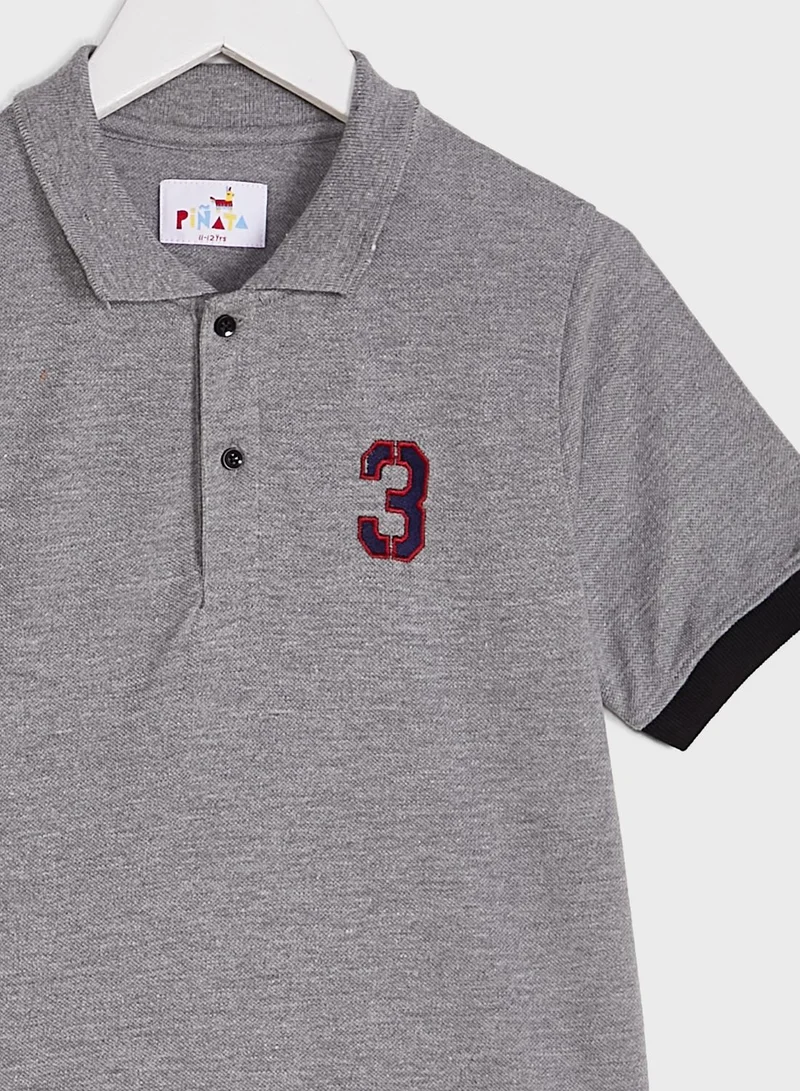 Pinata Solid Piñata Logo Polo