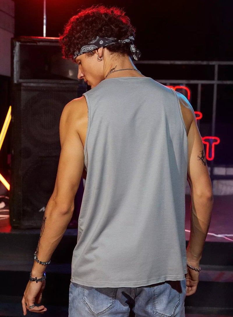 Men Scoop Neck Tank Top - Image 2