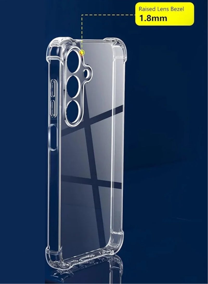 Samsung Galaxy A55 Case, Specially Designed for Galaxy A55 5G Case, Flexible TPU and Silicone Bumper Cover, Shockproof Cover for Samsung Galaxy A55 (Clear) Case  - Image 4