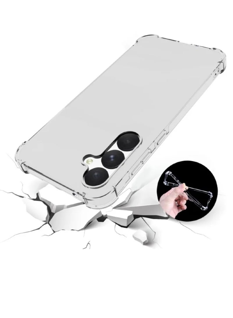 Samsung Galaxy A55 Case, Specially Designed for Galaxy A55 5G Case, Flexible TPU and Silicone Bumper Cover, Shockproof Cover for Samsung Galaxy A55 (Clear) Case  - Image 1