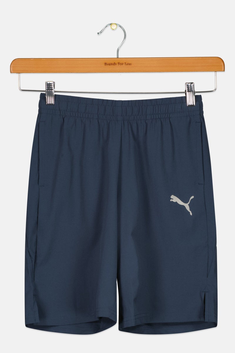 PUMA Kids Boy Sportswear Fit Running Shorts, Navy - Image 2