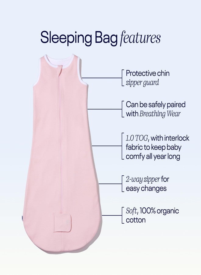 Nanit Sleep Wear Sleeping Bag - Large, Rose Pink - Image 4