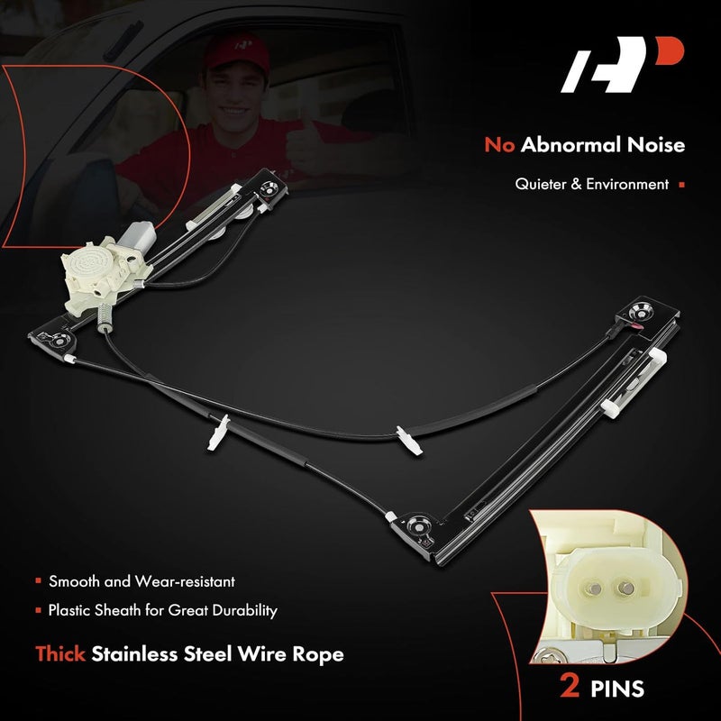 A-Premium Power Window Regulator with Motor for Mini Cooper 2002-2005 Front Left Driver Side - Image 5