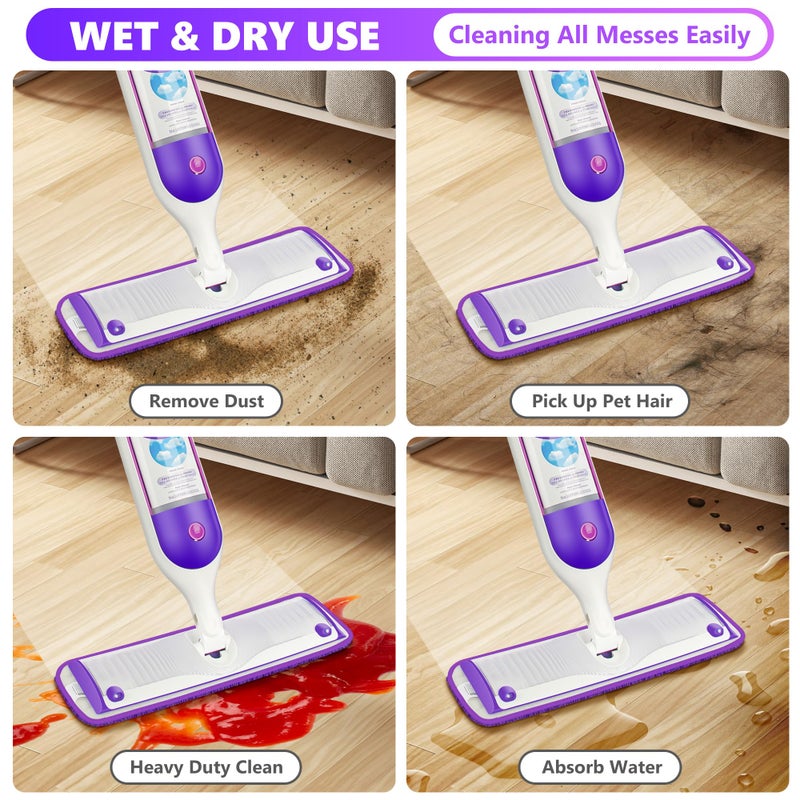 ILAVCOOL 6 Pack Reusable Mop Pads Compatible with Swiffer PowerMop, Wood Floor Pads Microfiber Mop Replacement Refills Machine Washable for All Floor Surfaces - Image 5