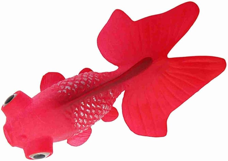 سمكة ذهبية حمراء اصطناعية من البلاستيك لتزيين أحواض الأسماك - Image 1