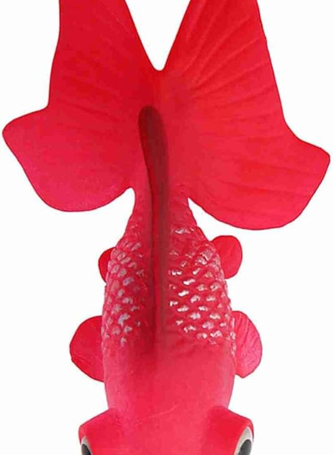 سمكة ذهبية حمراء اصطناعية من البلاستيك لتزيين أحواض الأسماك - Image 4