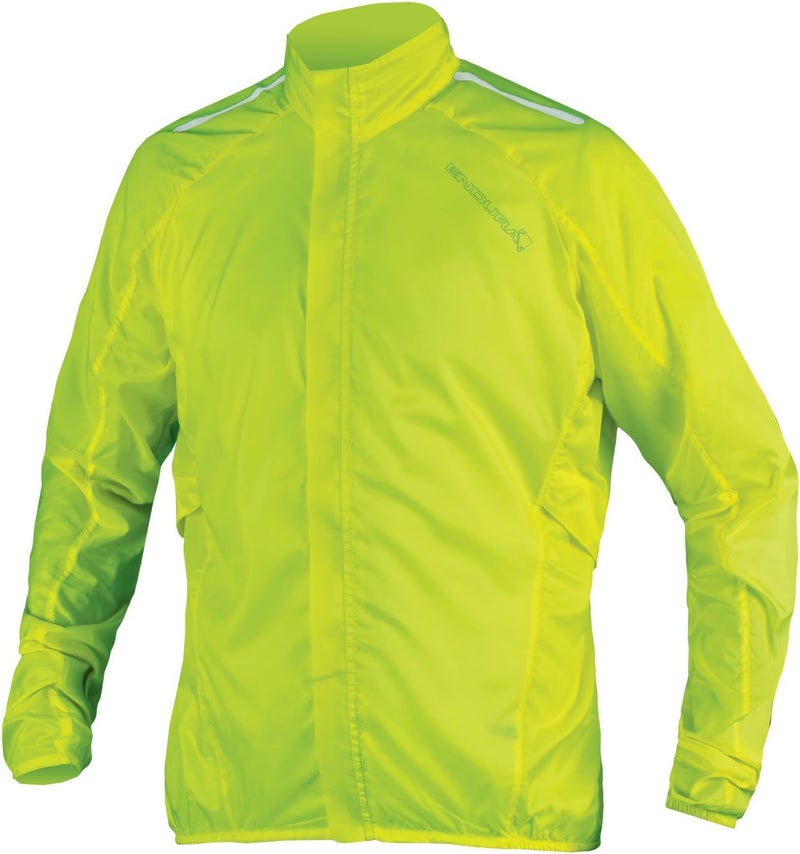 Endura Men's Pakajak Jacket - Hi-Viz Yellow Windproof Shell - Image 1