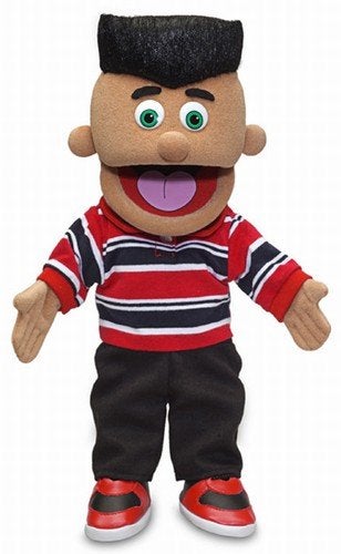 Silly Puppets 14" Jose, Hispanic Boy, Hand Puppet - Image 1