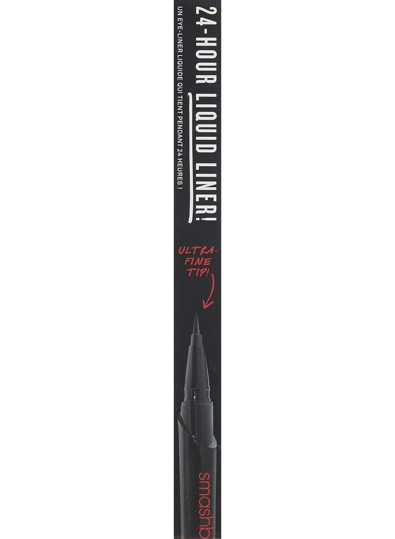 Smashbox Always On Liquid Eye Liner - Black (24 Hour Wear, Ultra Fine Tip) 0.6g - Image 3