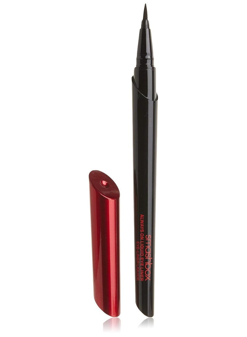 Smashbox Always On Liquid Eye Liner - Black (24 Hour Wear, Ultra Fine Tip) 0.6g - Image 1