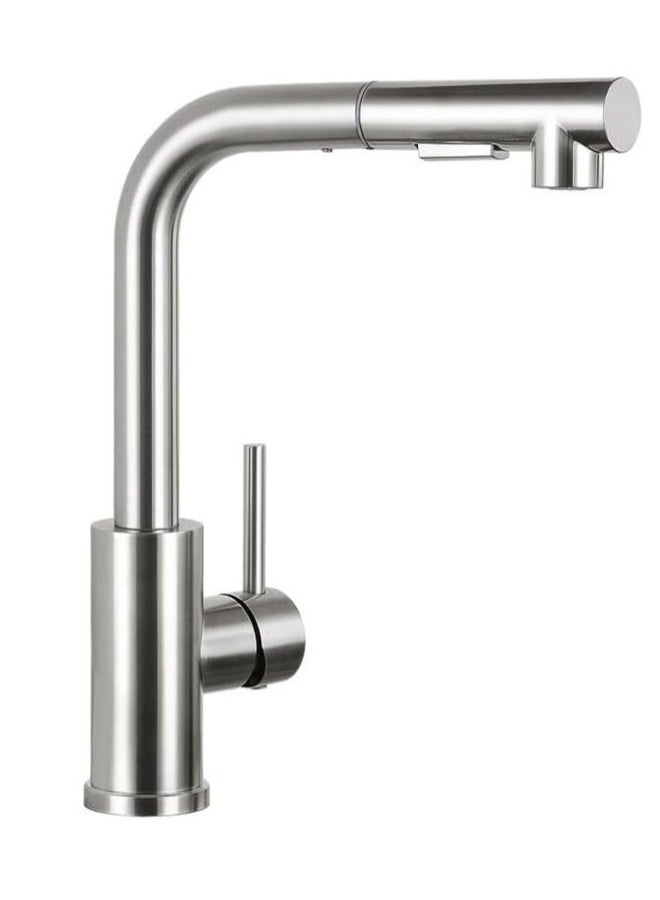 Kitchen Taps Mixer for Sink with 360 Degree Spout Swivels Single Handle Two Spray Function Pull Out 40.6cm Flexible Hose - Image 1