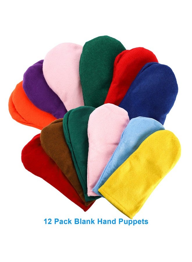 TOPZEA TOPZEA 12 Pack Hand Puppet Making Kit, Kids Craft and Art Aupplies Felt Sock Puppet Creative DIY Make Your Own Puppets Kits with Pompoms and Wiggle Googly Eyes Storytelling Role Play Party Supplies - Image 4