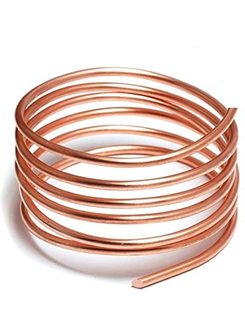 ART IFACT ART IFACT 1 Meter Bare Copper Wire 8 Gauge 4064 mm Diameter Dead Soft 999 Pure Copper Wire Without Enameled DIY Jewellery Artistic 