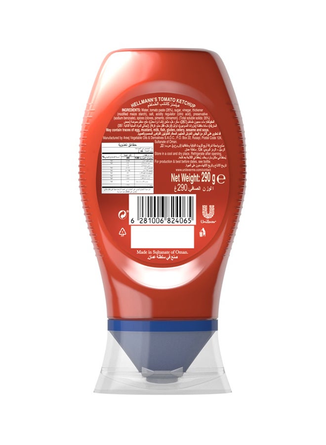 Hellmann's Tomato Ketchup, for dips, fries & sandwiches, Classic flavour, 100% recycled plastic bottle, 290g - Image 2