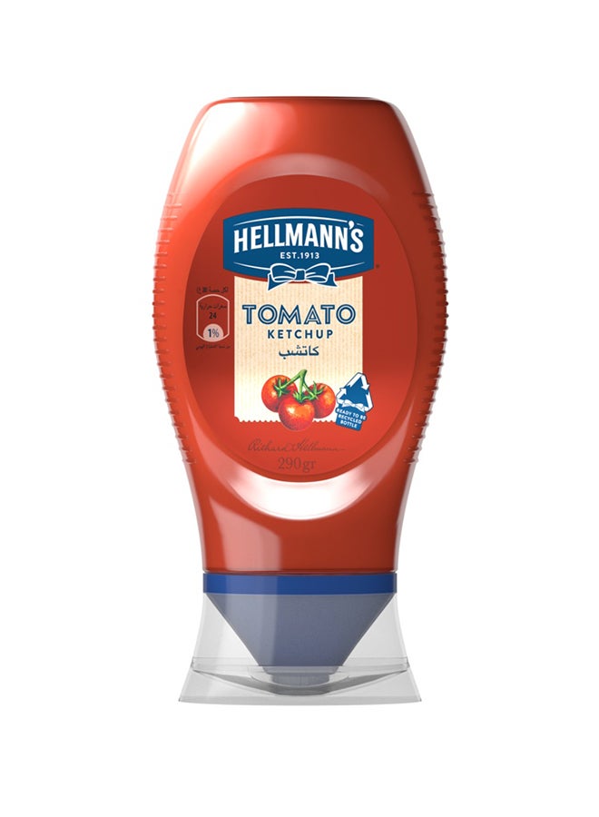Hellmann's Tomato Ketchup, for dips, fries & sandwiches, Classic flavour, 100% recycled plastic bottle, 290g - Image 1