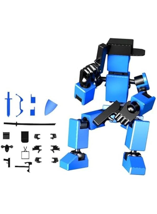 Hip Hop T13 Action Figure, 2024 New 3D Printed, Lucky 13 R&B Action Figure,Multi-Joint Movable Robot, PVC Model Full Body Mobile Robot Desktop Decoration Action Figure  - Image 1