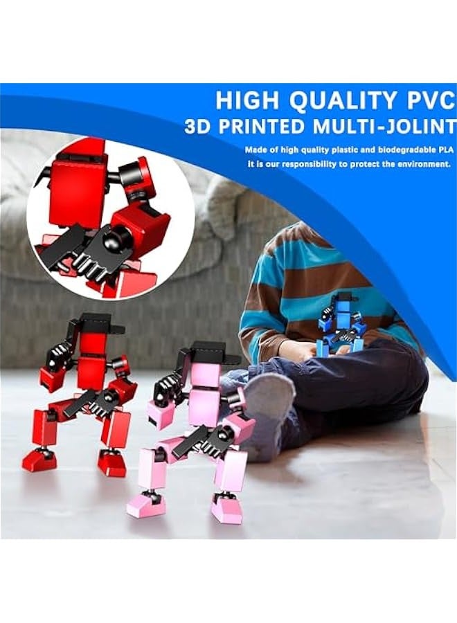 Hip Hop T13 Action Figure, 2024 New 3D Printed, Lucky 13 R&B Action Figure,Multi-Joint Movable Robot, PVC Model Full Body Mobile Robot Desktop Decoration Action Figure  - Image 2