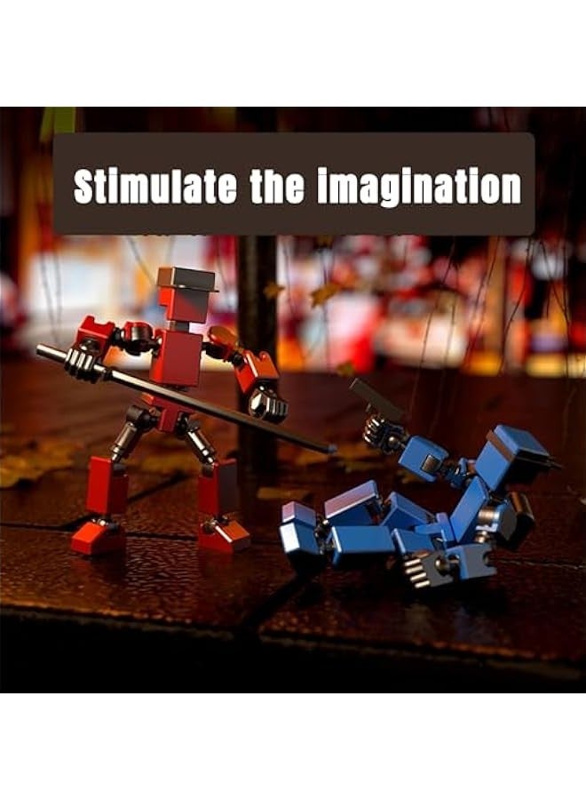 Hip Hop T13 Action Figure, 2024 New 3D Printed, Lucky 13 R&B Action Figure,Multi-Joint Movable Robot, PVC Model Full Body Mobile Robot Desktop Decoration Action Figure  - Image 4