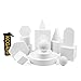 KCGANI KCGANI Kcgani 16pcs White Photography Background Props with Carry Bag, Geometric Cube Photo Props Set, Waterproof Foam  - Image 2
