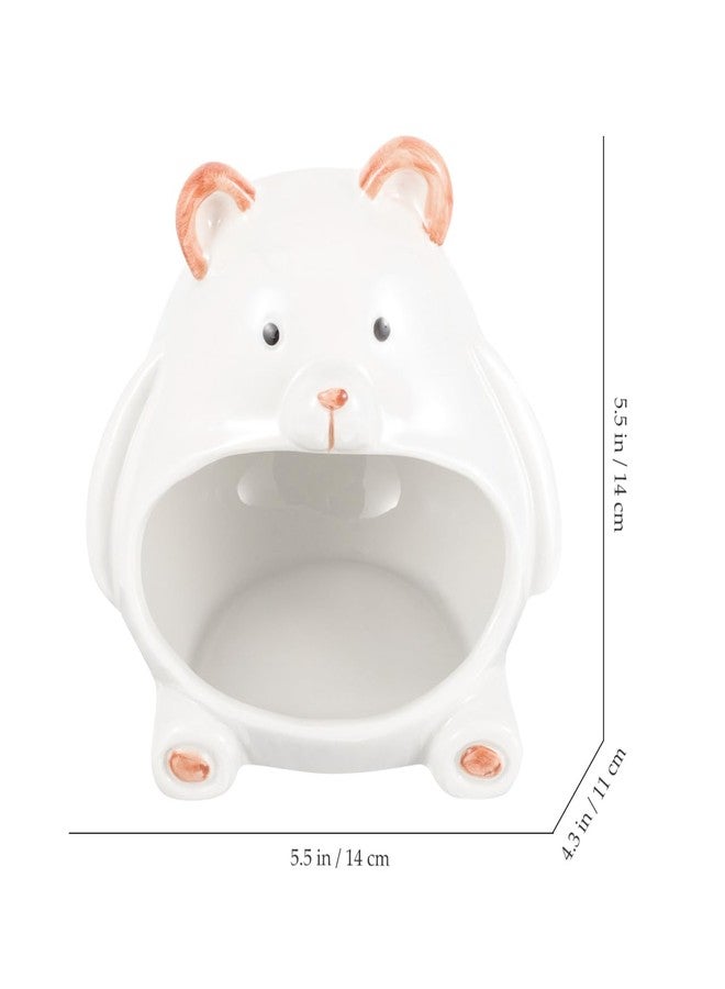 Balacoo Hamster House Ceramic Chinchilla Cooling House Pet Nest for Guinea Pig Comfortable - Image 4